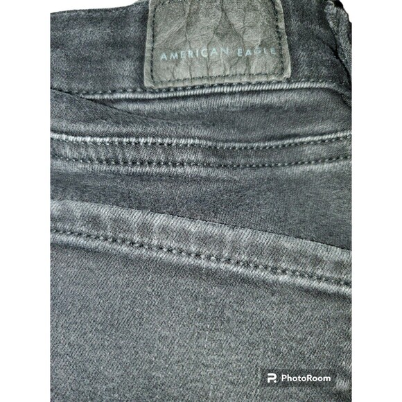 American EAGLE Next Level Stretch Juniors Black 00 - Picture 3 of 6